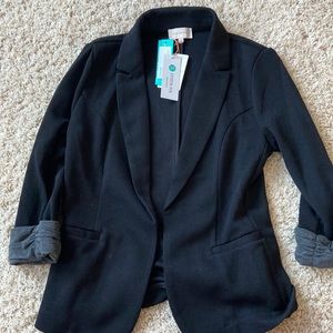 Skies Are Blue Black Blazer